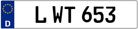 Trailer License Plate